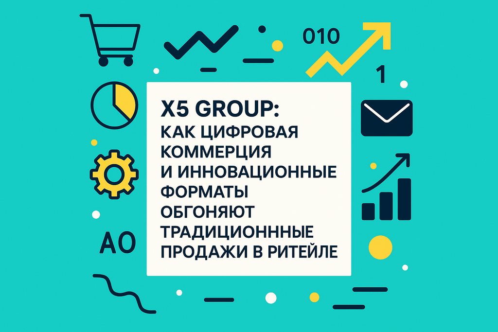 Как X5 Group преображает ритейл? Узнайте о росте выручки на 21,6% и успехах в цифровой коммерции с онлайн-продажами на уровне 6%!