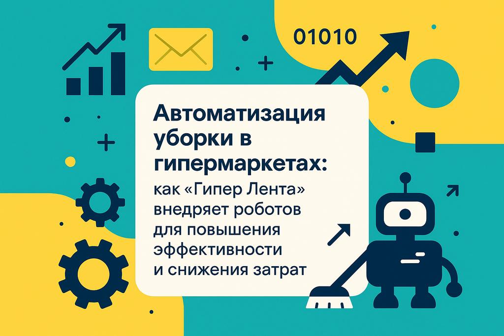 Нужна быстрая и эффективная уборка в гипермаркетах? Узнайте, как «Гипер Лента» автоматизировала ночное очищение с помощью роботов-уборщиков!