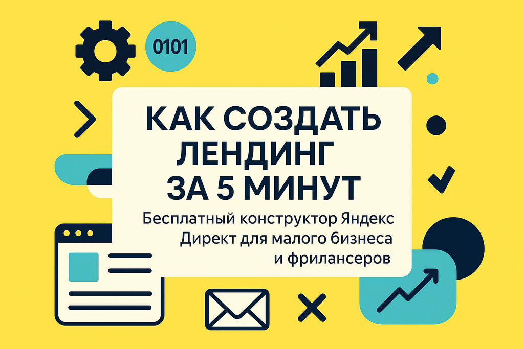 Ищете способ быстро создать лендинг для бизнеса? Узнайте, как бесплатный конструктор Яндекс Директ делает это просто и эффективно!