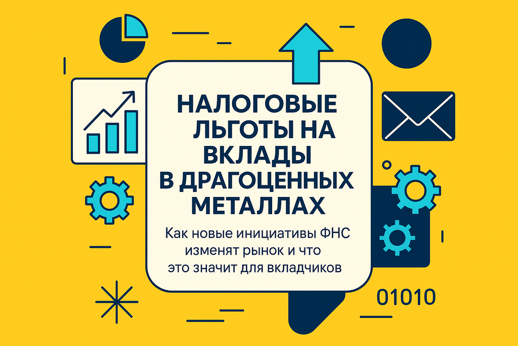 Как новые налоговые инициативы ФНС России повлияют на вклады в драгоценных металлах? Узнайте об освобождении от НДС и НДФЛ!